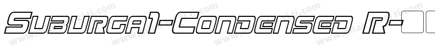 Suburga1-Condensed R字体转换